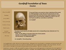 Tablet Screenshot of gurdjieff-texas.org